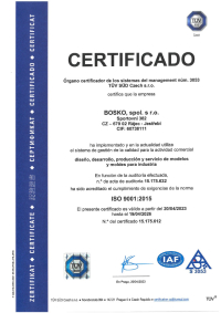 TUV certificate